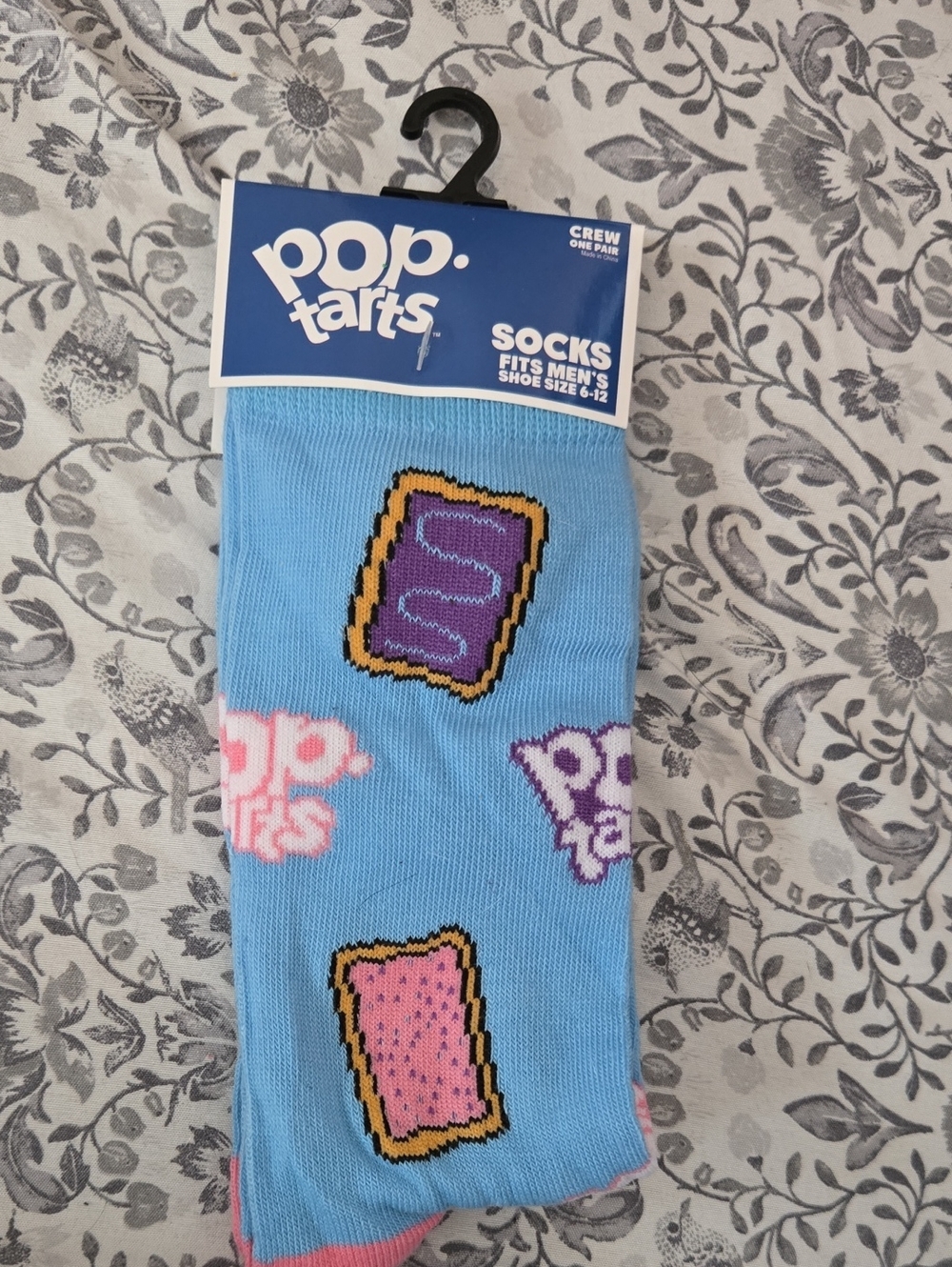 Blue Poptart Crew Socks